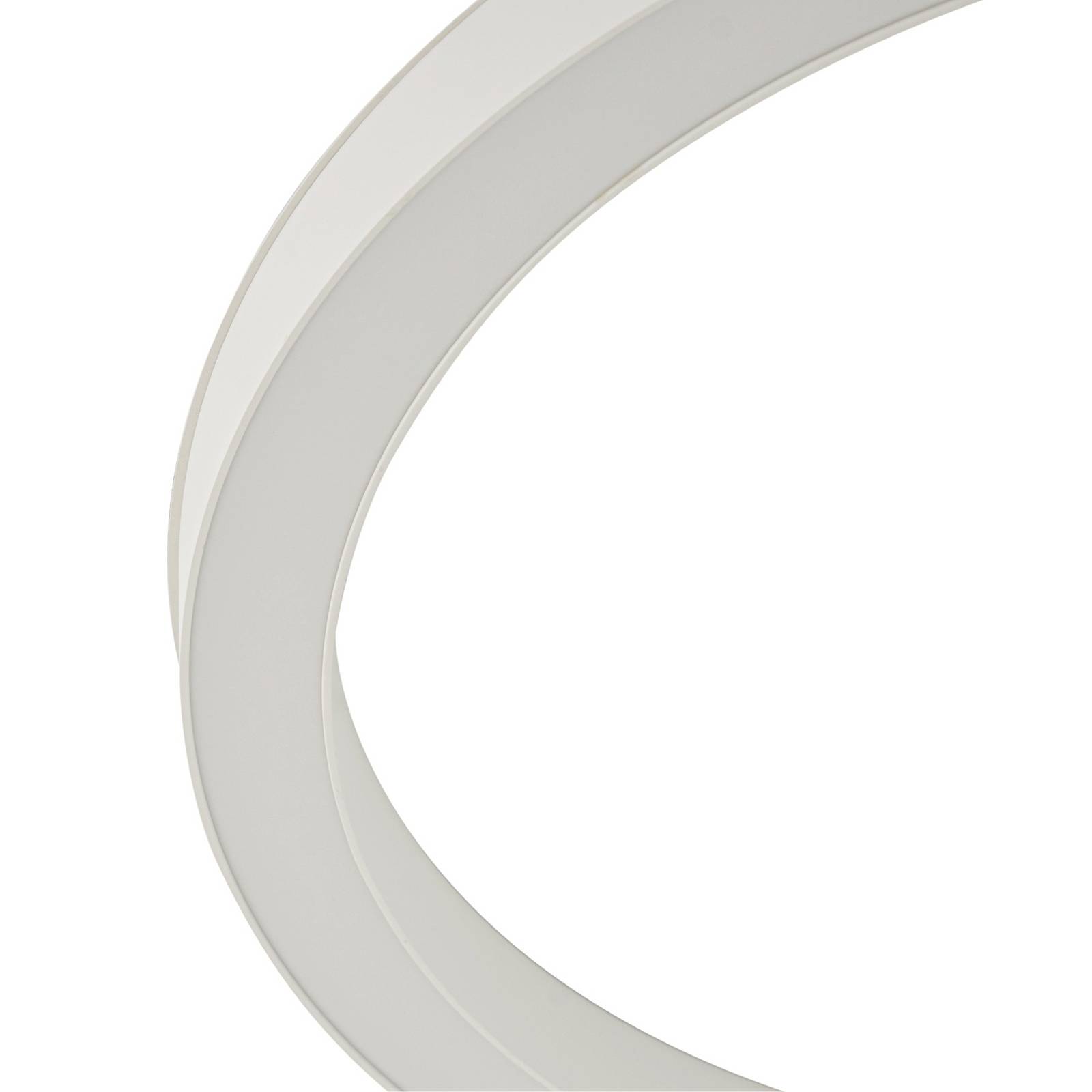 Lucande Lampa sufitowa LED Neor, biała, Ø 60 cm, CCT, ściemniana