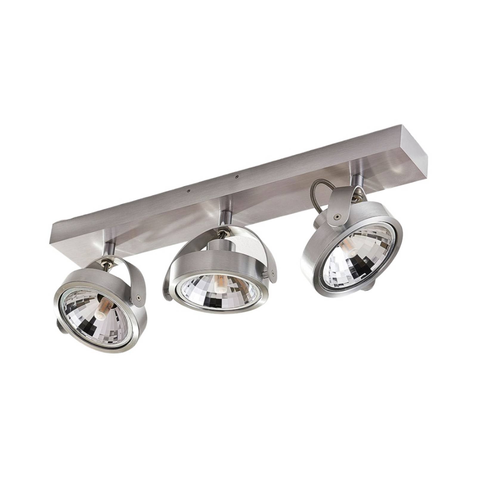 Plafonnier avec spots LED Lieven en alu 3 lampes