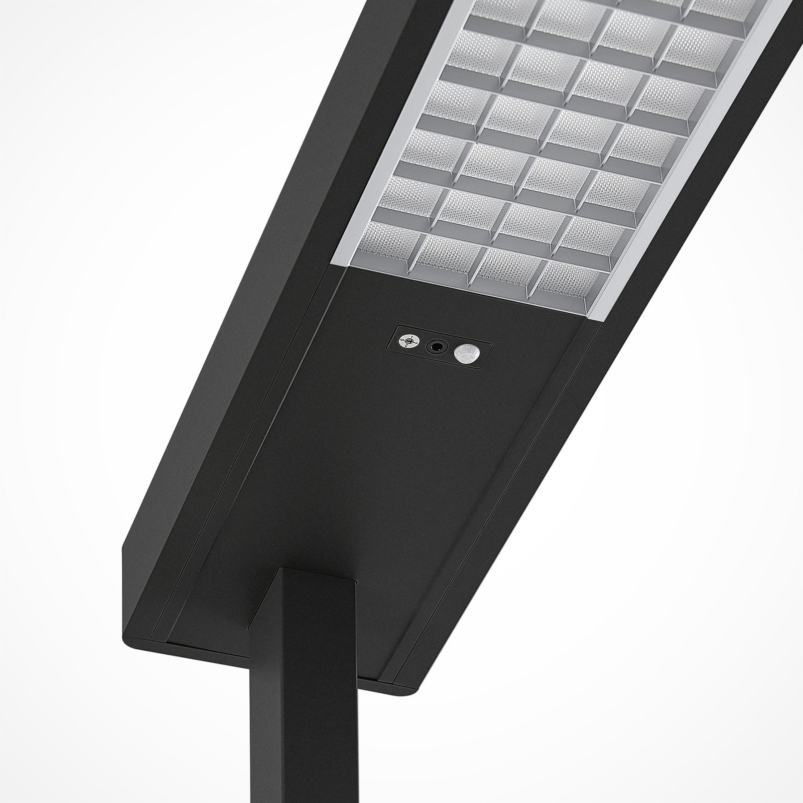 Arcchio LED-Büro-Stehleuchte, schwarz, Sensor, 2er-Set