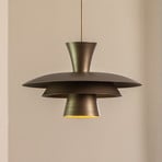 Hängeleuchte Plato, titanfarben, Metall, Ø 38 cm, E27
