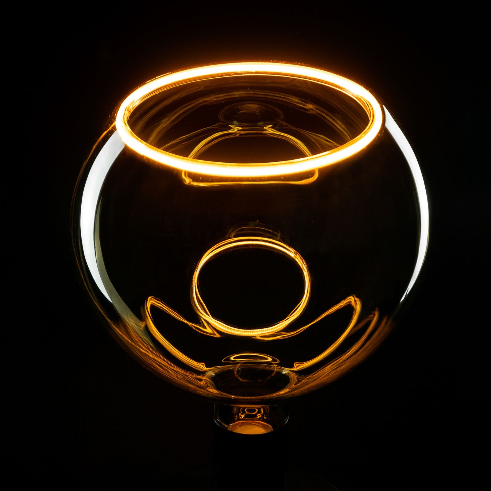 SEGULA-LED-Floating-globe-lamppu G200 E27 6W smoke