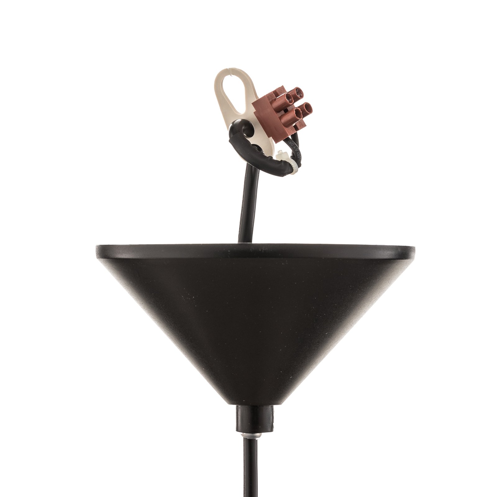 Tarbes függő lámpa, egy izzós, 17,5cm, fekete