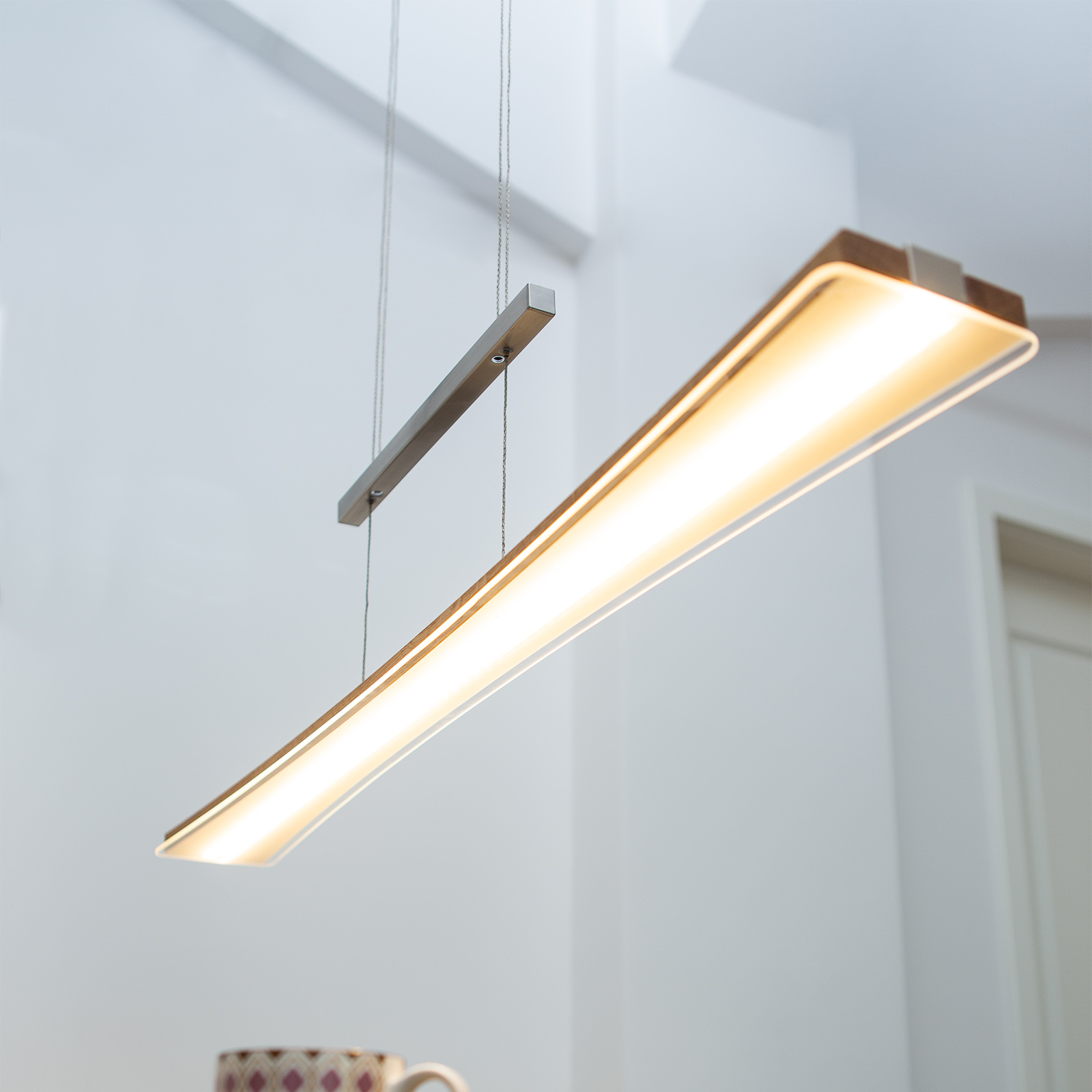 Lampada LED a sospensione Mite con dimmer a sfioramento