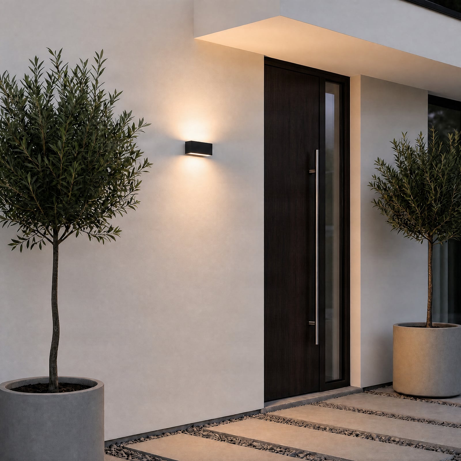 LED-Außenwandlampe Elvira, anthrazit, Metall, warmweiß, IP65 LED-Außenwandlampe Elvira, anthrazit, Metall, warmweiß, IP65