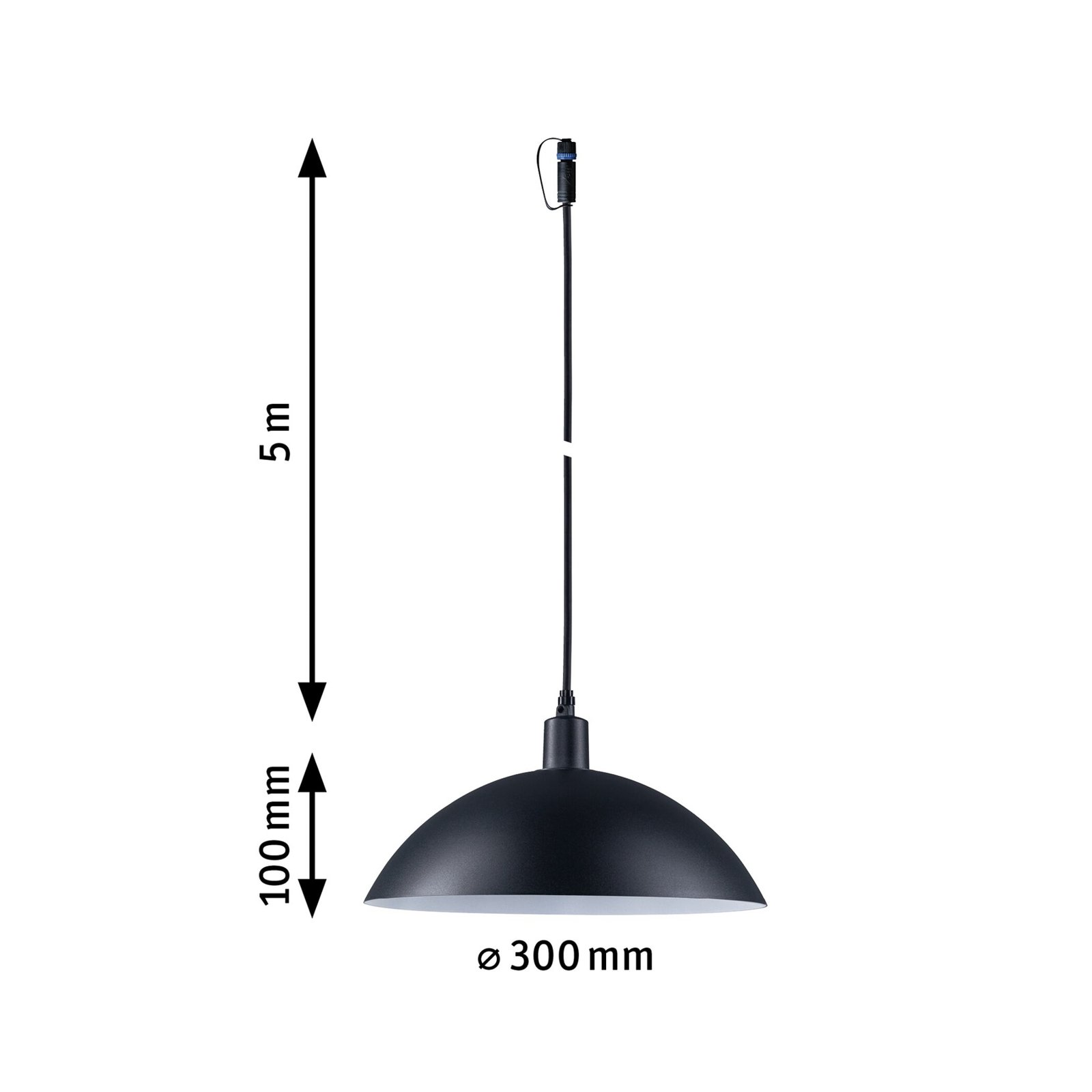 Paulmann Plug & Shine LED-pendellampe Mapalo E14 aluminium