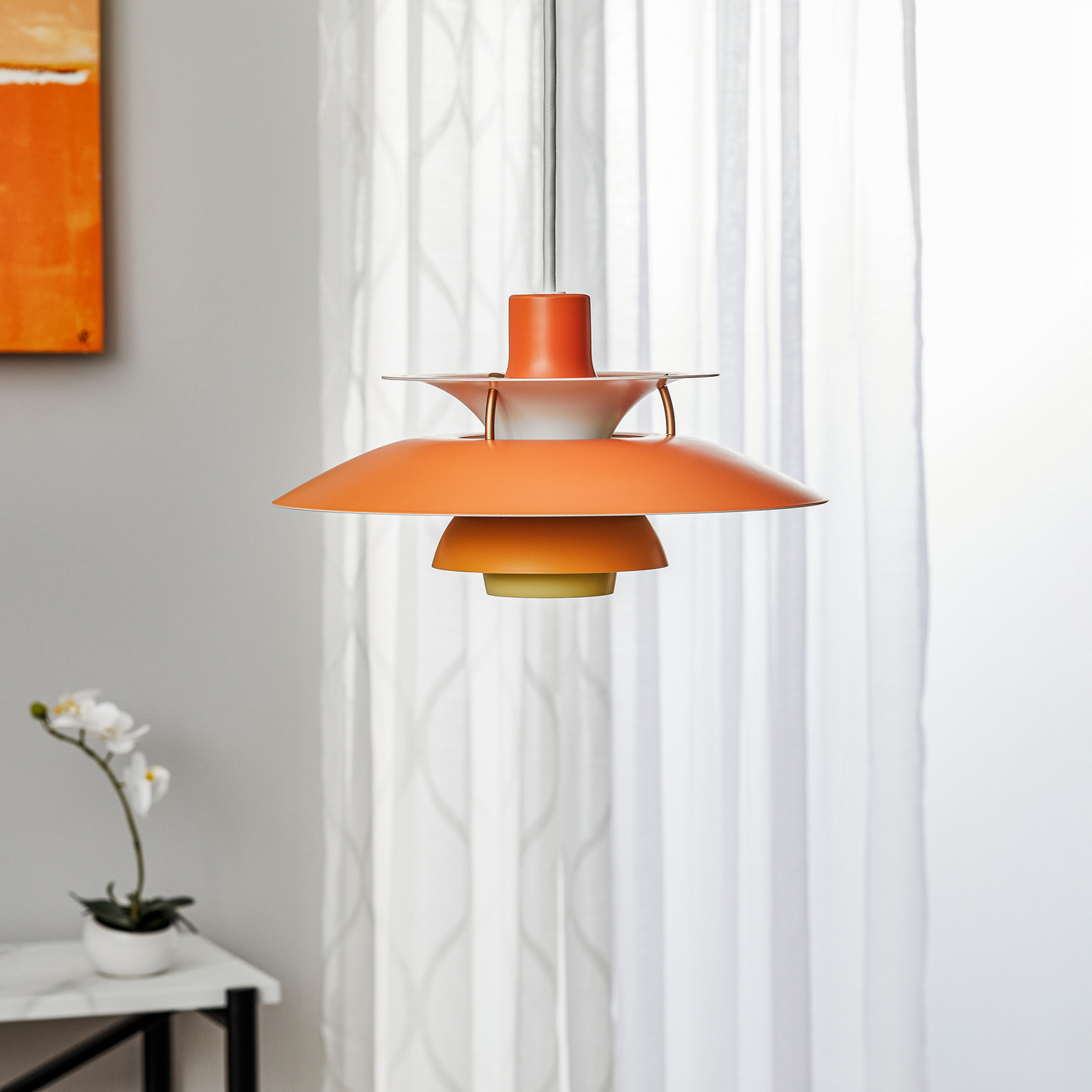 Louis Poulsen PH 5 Mini–lampa wisząca,pomarańczowa