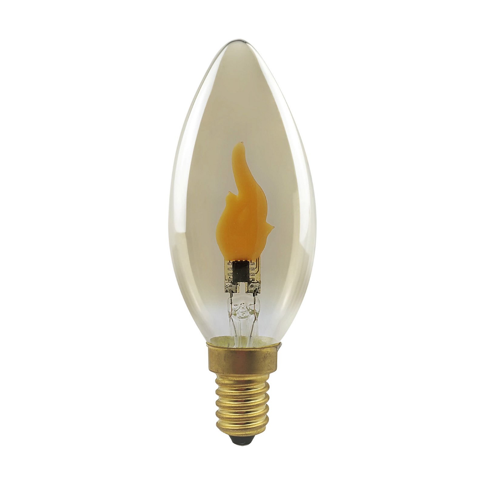Segula LED Fire Flame Line E14 0,2 W sviečka dymová 1800 K dekorácia