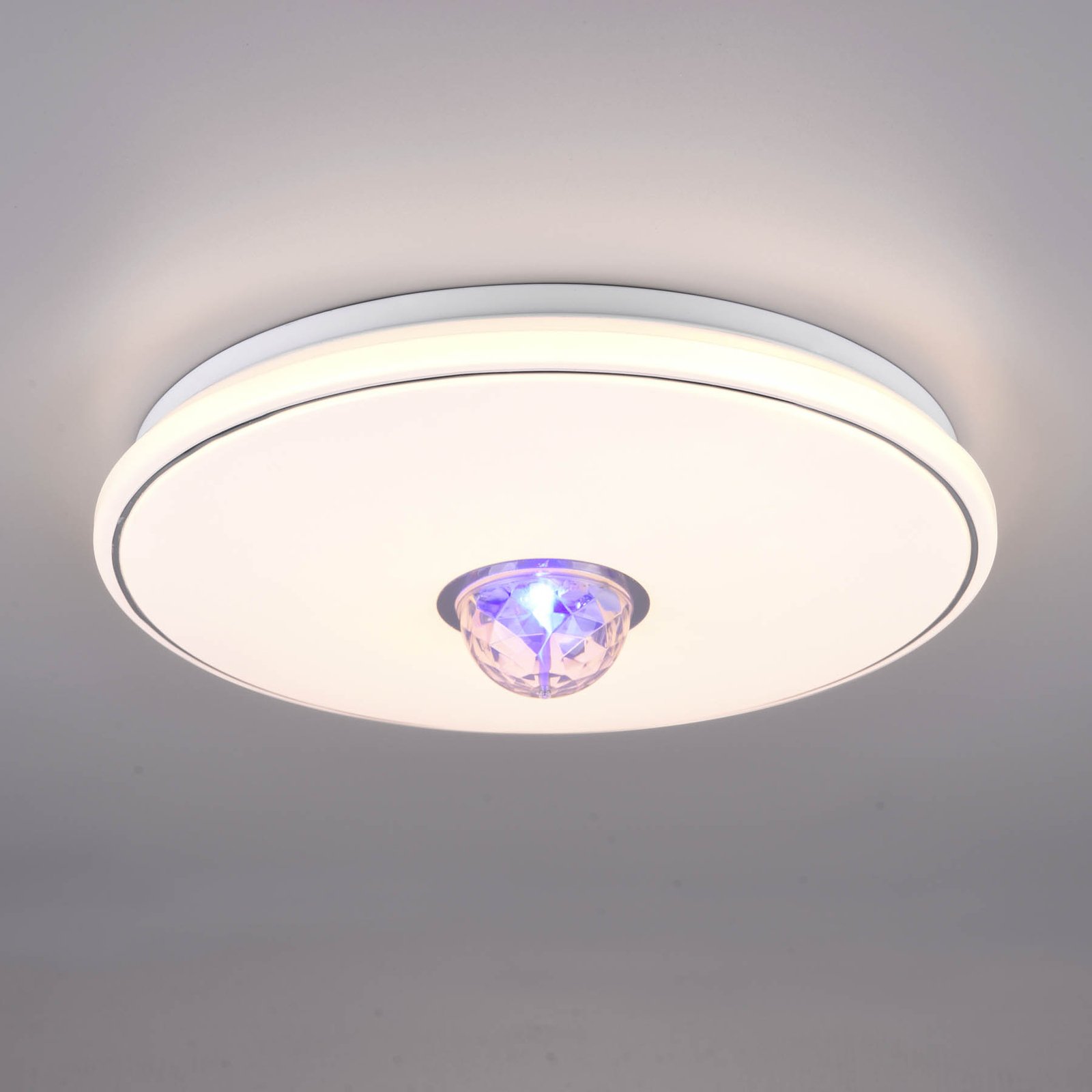 LED-taklampa Rave, fjärrkontroll, dimbar, RGB