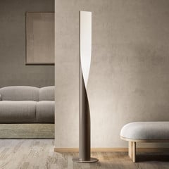 kdln põrandalamp Evita, tuhkhalli, kõrgus 190 cm, dimmer