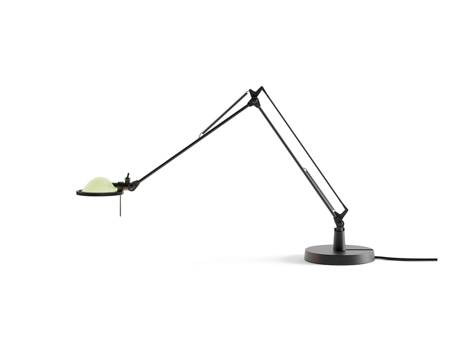 Berenice Stolová Lampa 45x45 Sage Green Glass/Black - Luceplan