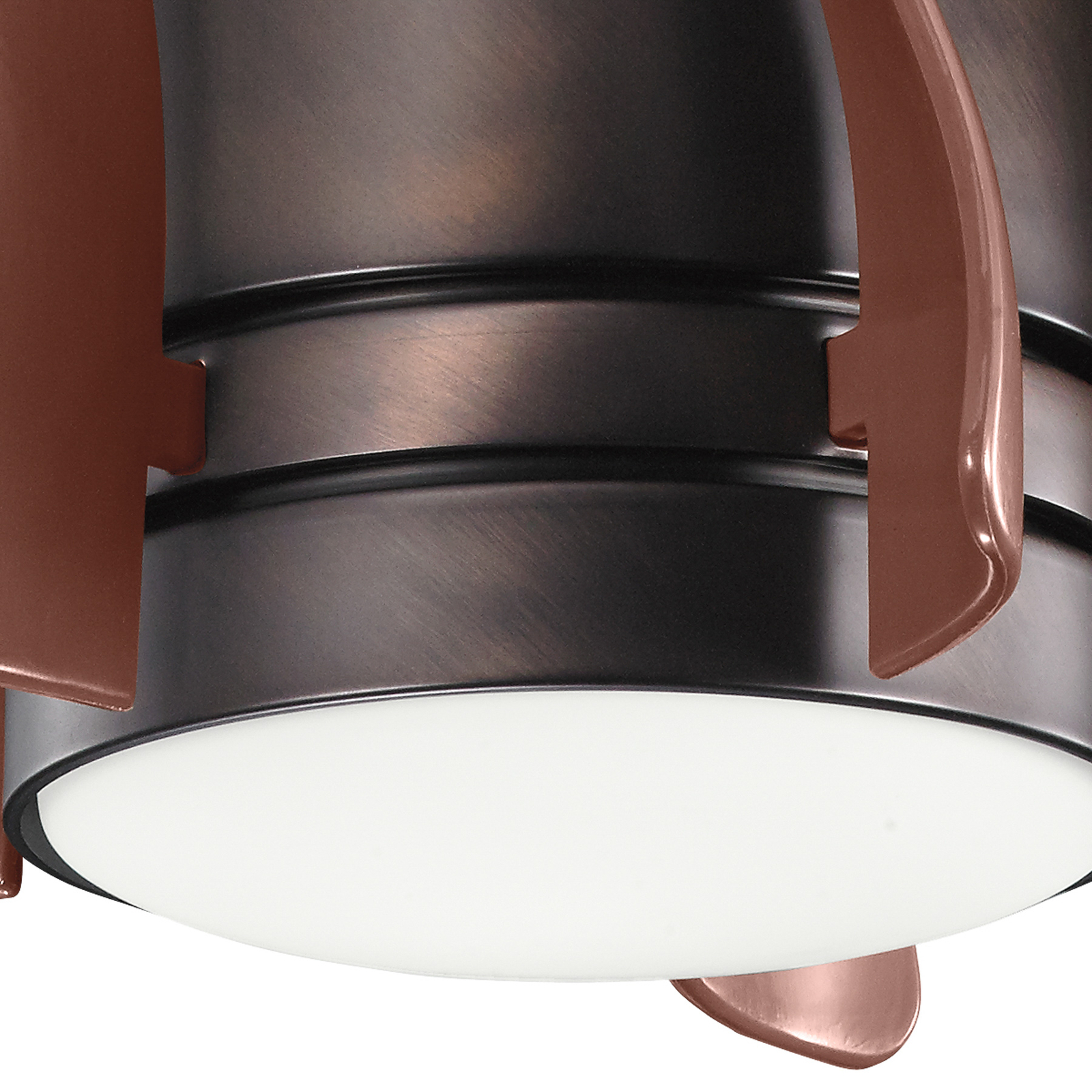 Stropný LED ventilátor Terna bronz olej./brúsený