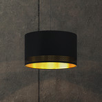 Hängeleuchte Esteperra, schwarz/gold