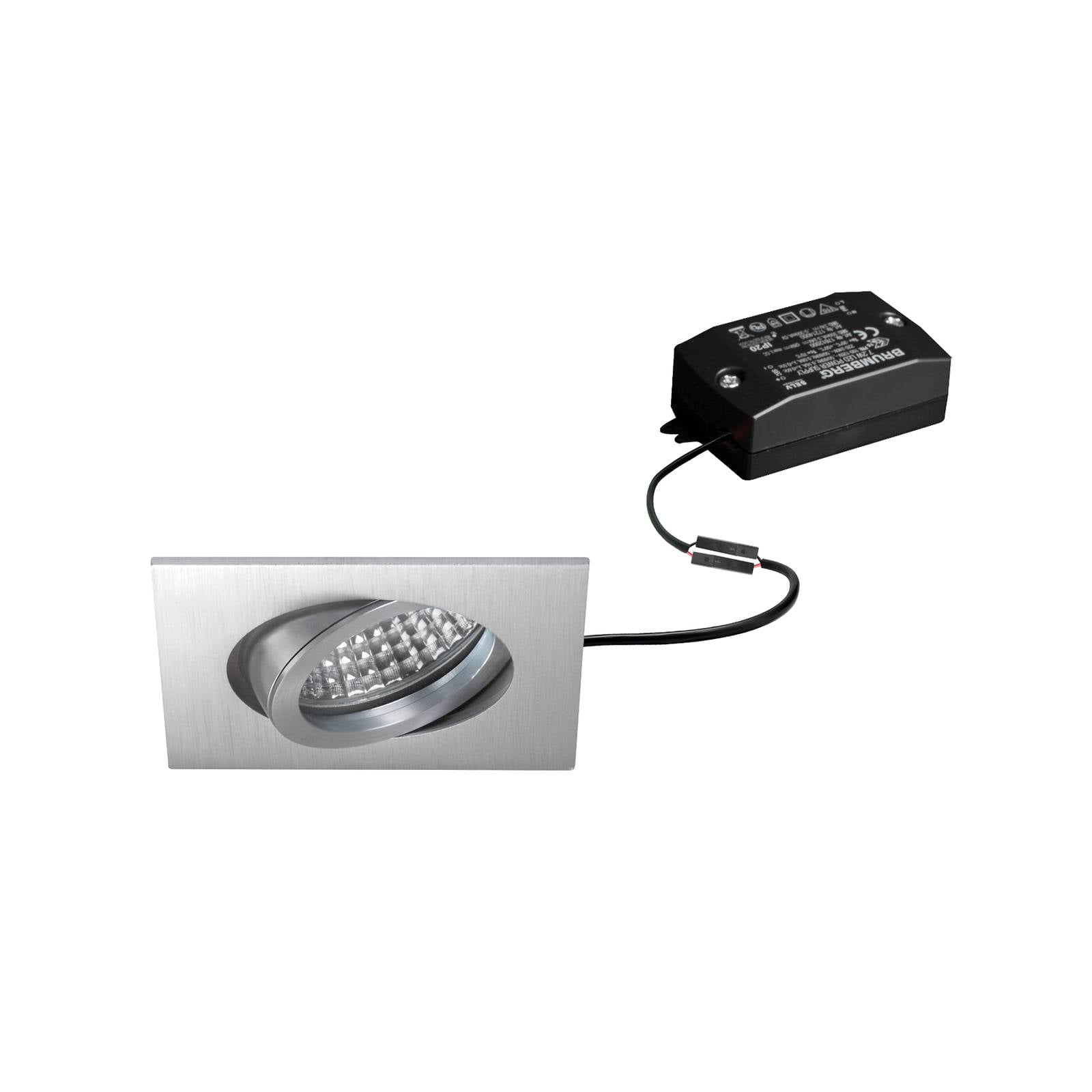 BRUMBERG LED-Einbaustrahler Tirrel-S, on/off, alu matt