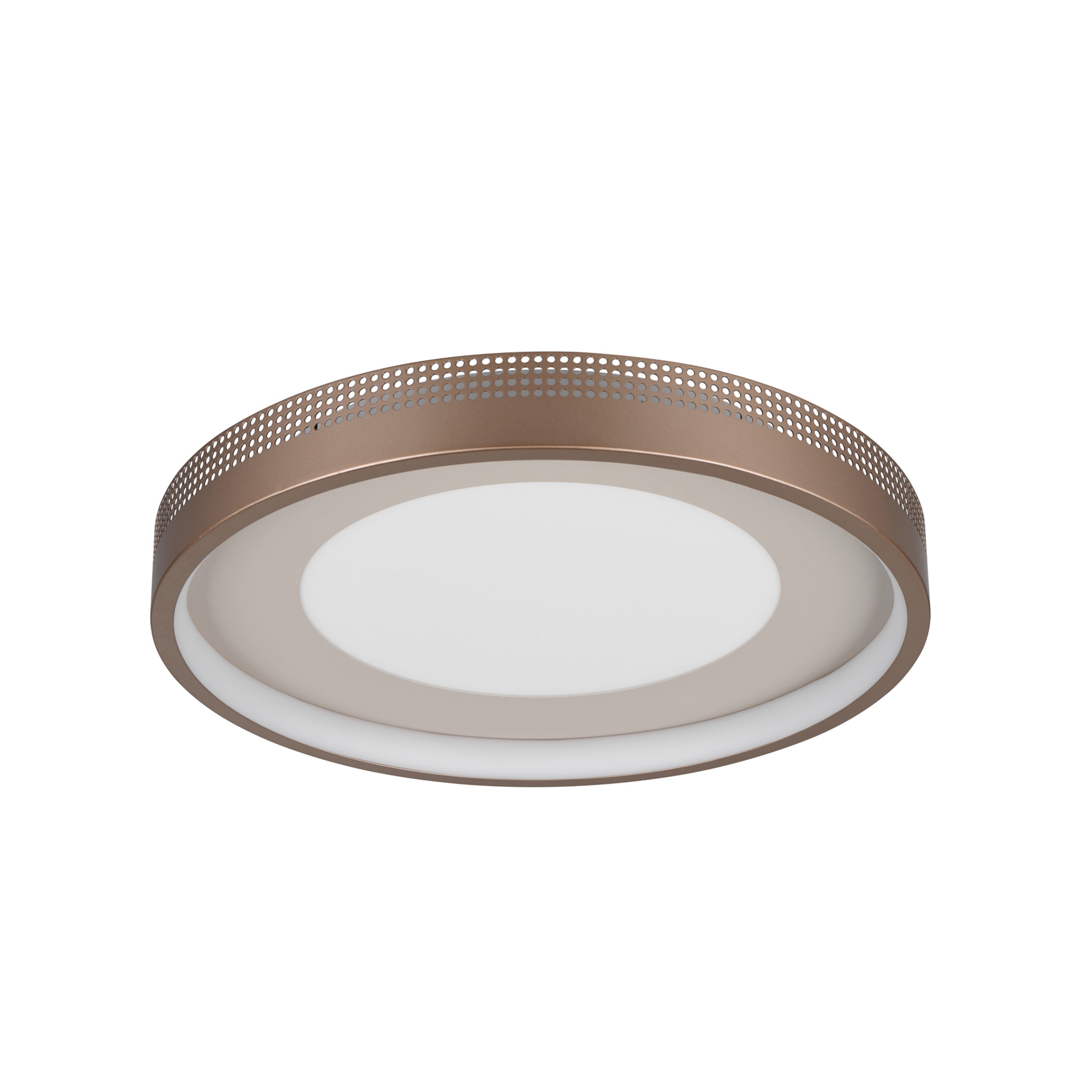 LED-Deckenlampe Solea, braun, Ø 40 cm, Kunststoff