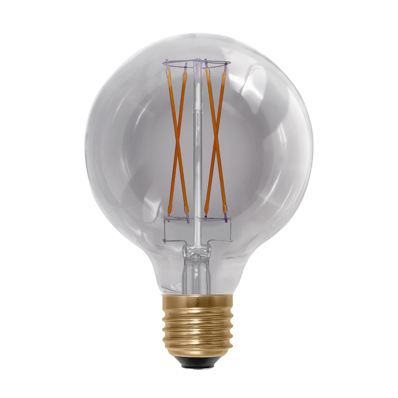 SEGULA LED-Lampe E27 5 W G95 1.900K dimmbar smoke