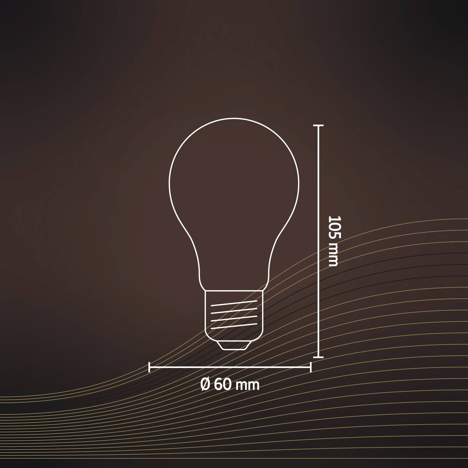 Calex smart E27 A60 LED 7W filament 1 800-3 000 K