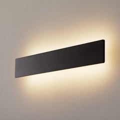 Applique LED Zig Zag nero, larghezza 53 cm