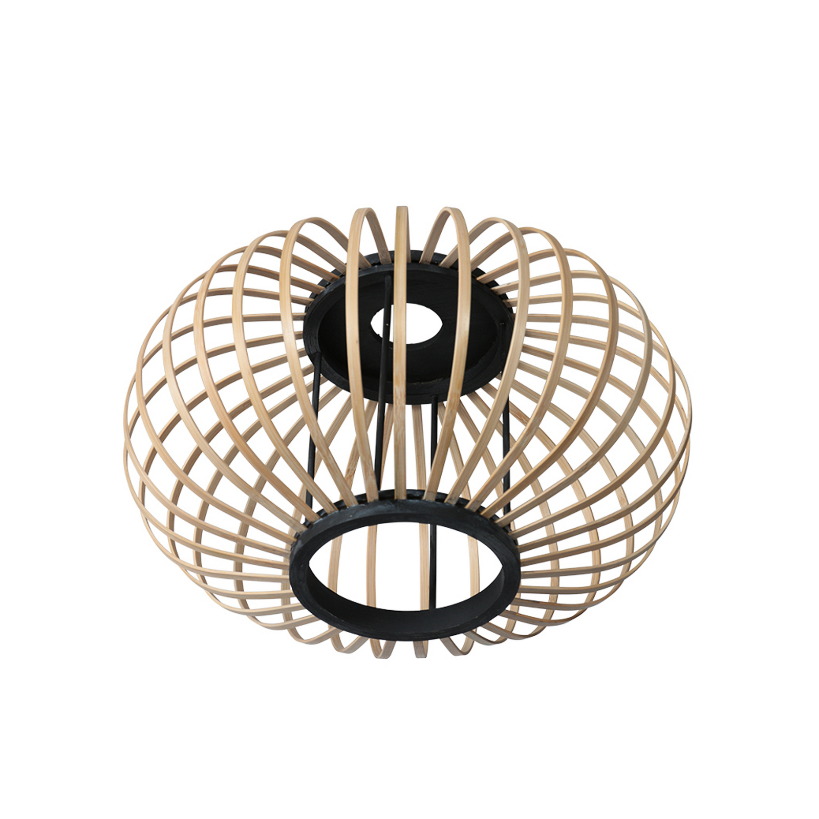 Silva-riippuvalaisin, 5-lamppuinen, pitkä, musta, bambutangot