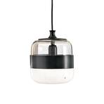 Hanglamp Futura, Muranoglas, zwart/wit 20cm