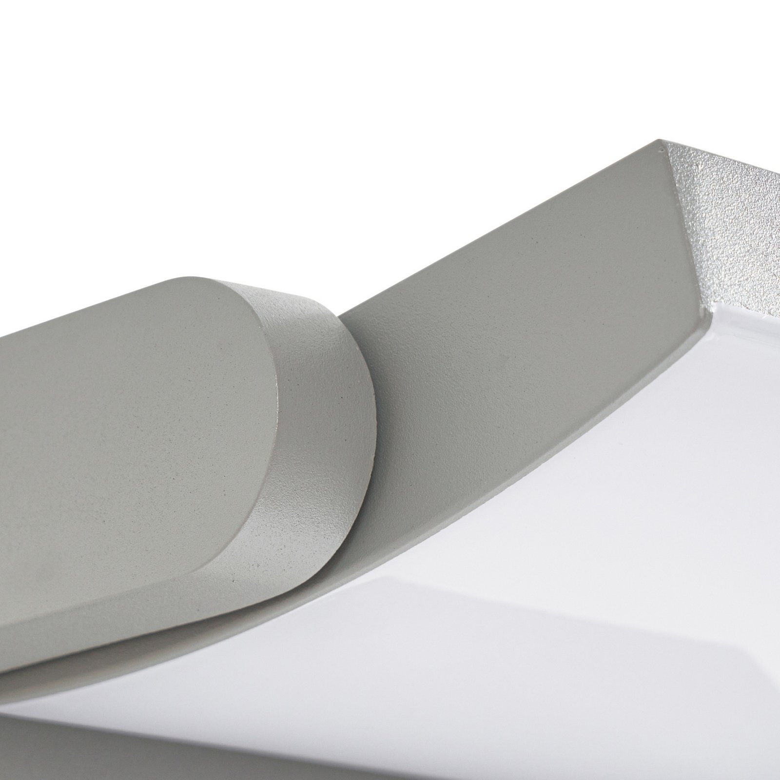 Lindby LED buiten wandlamp Sherin, grijs, IP54, zwenkbaar