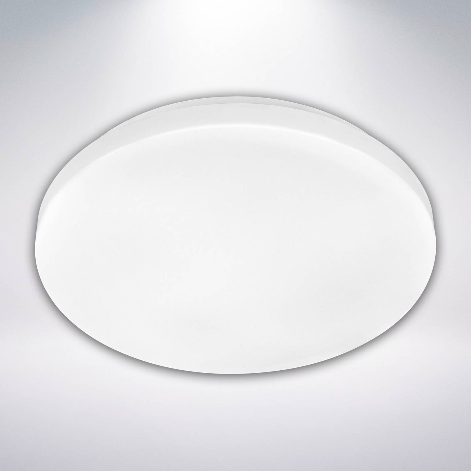Lampa sufitowa LED Elipso, biała, tworzywo sztuczne, Ø 29 cm, 4000K