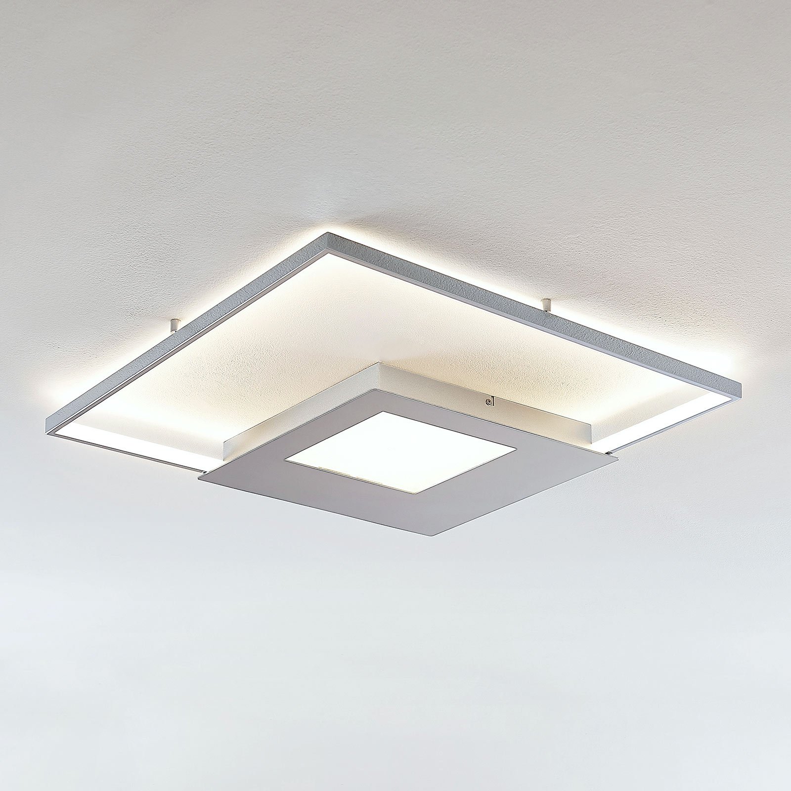 Anays LED ceiling lamp, angular, 62 cm
