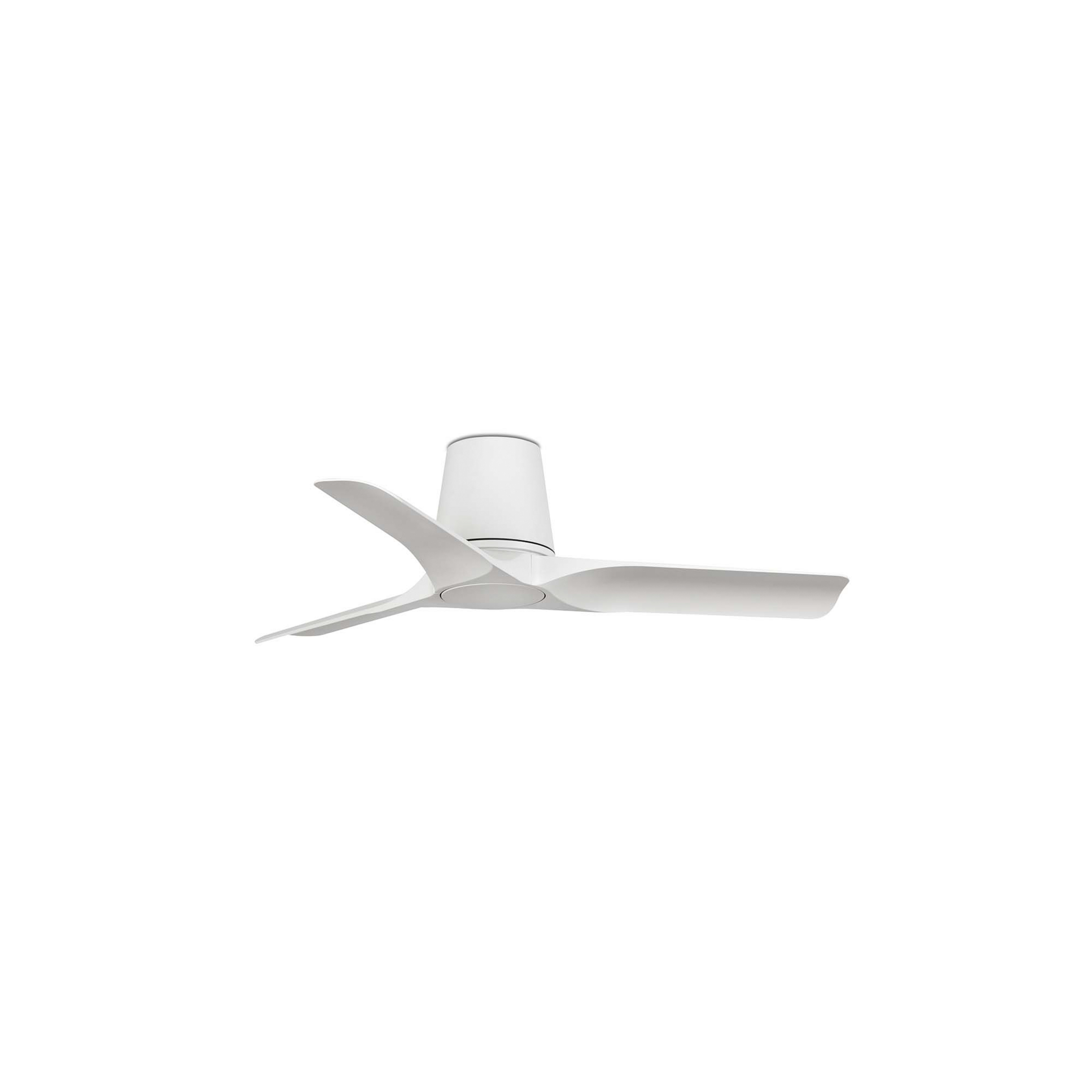 Hey S ceiling fan, white, DC motor, quiet, Ø90 cm - Faro