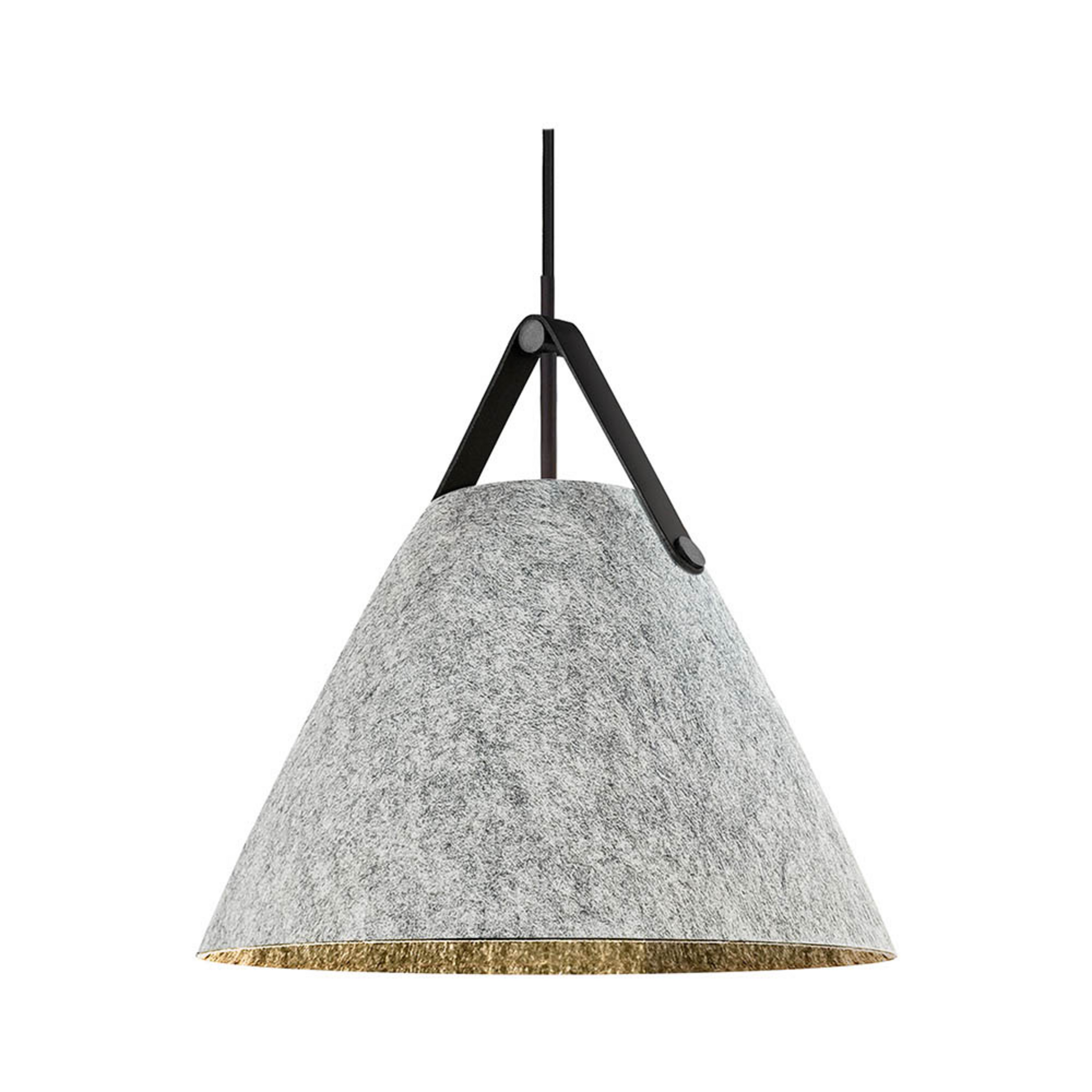 Suspension Strap, gris clair, Ø 36 cm, métal/cuir