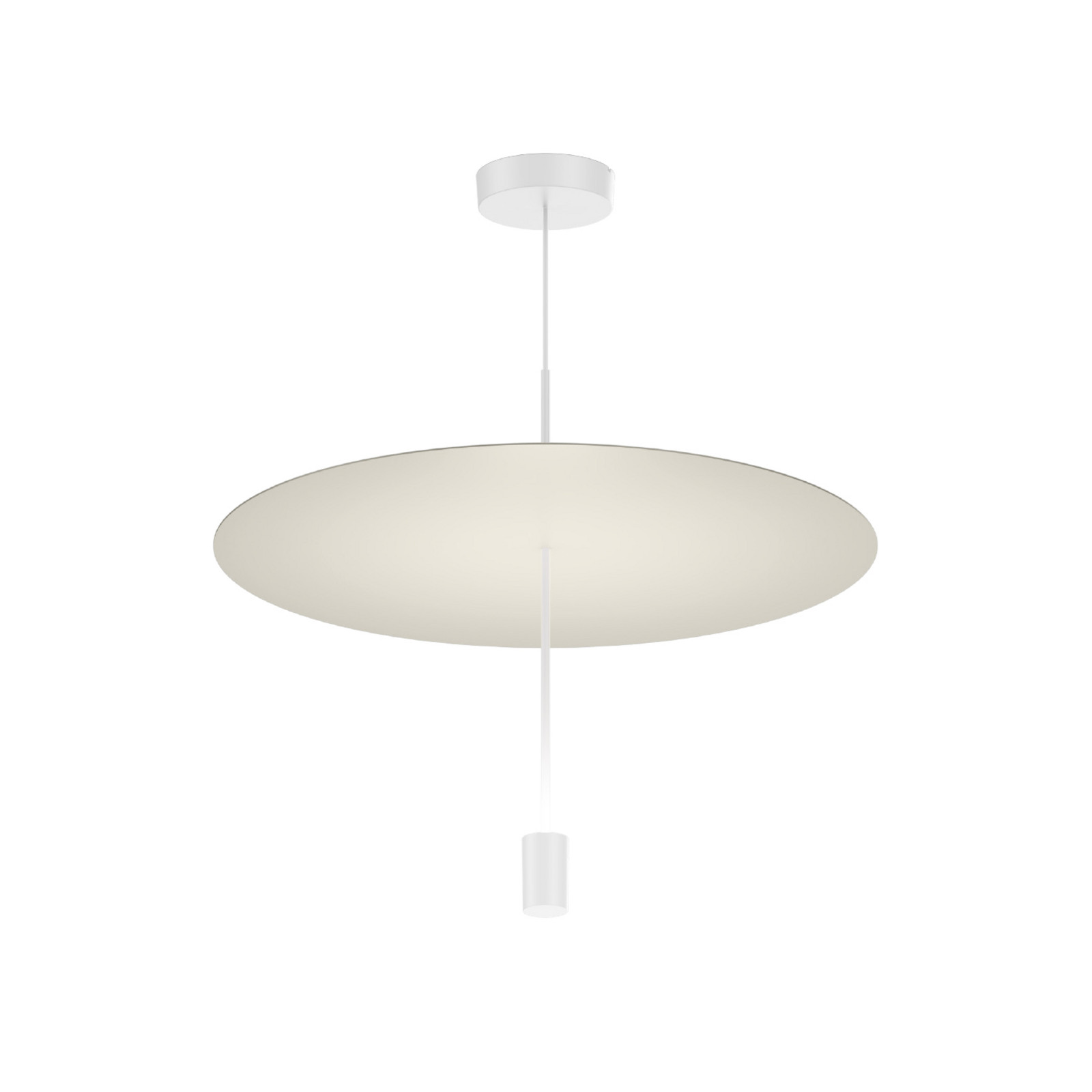 Wever & Ducré Lighting WEVER & DUCRÉ Lampă suspendată LED Shedda Ø 55 cm gri mătăsos 2700 K - Camera de zi / sufragerie - Modern - gri-mătăsos - Aluminiu