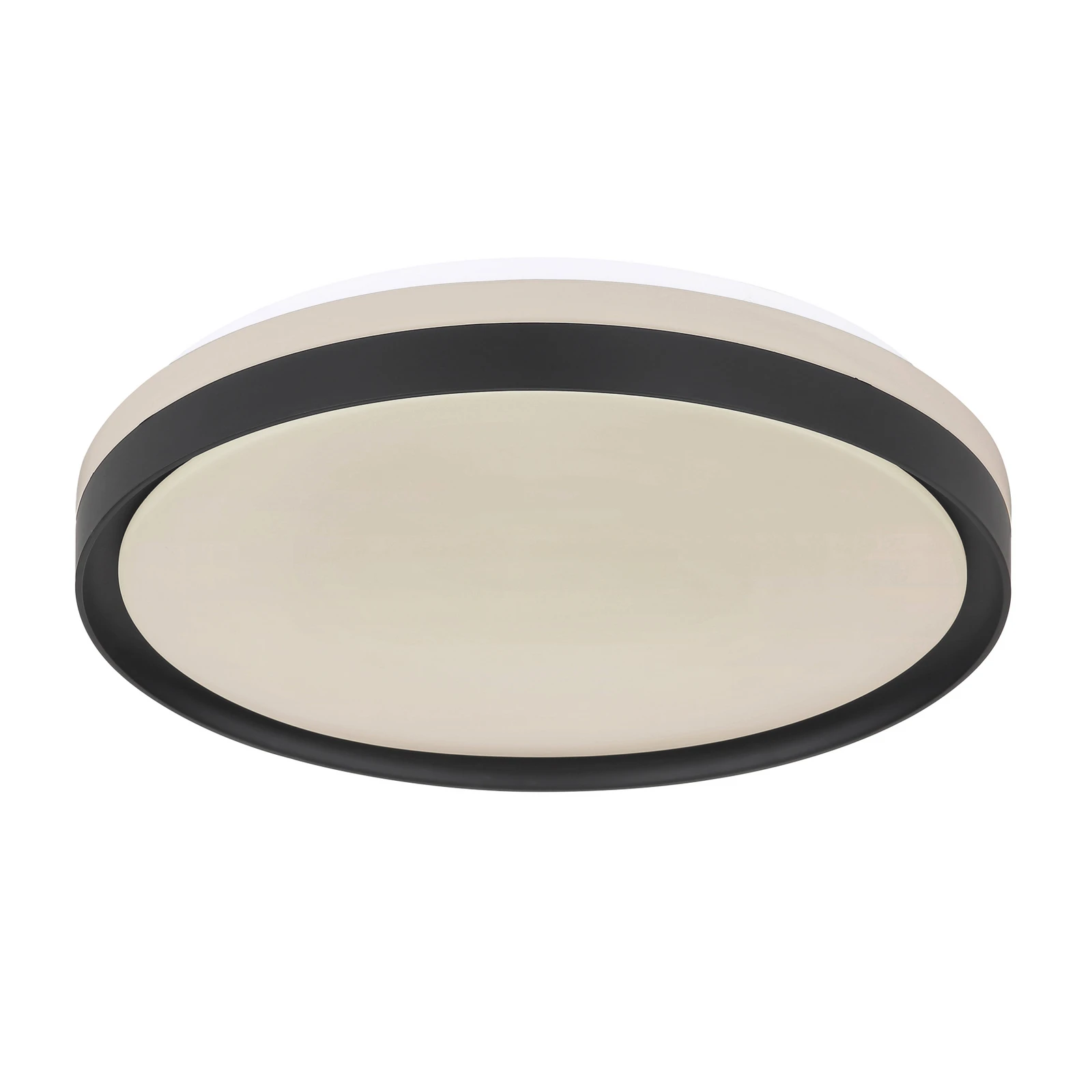 LED plafondlamp Sonny, zwart, CCT, Ø 39 cm