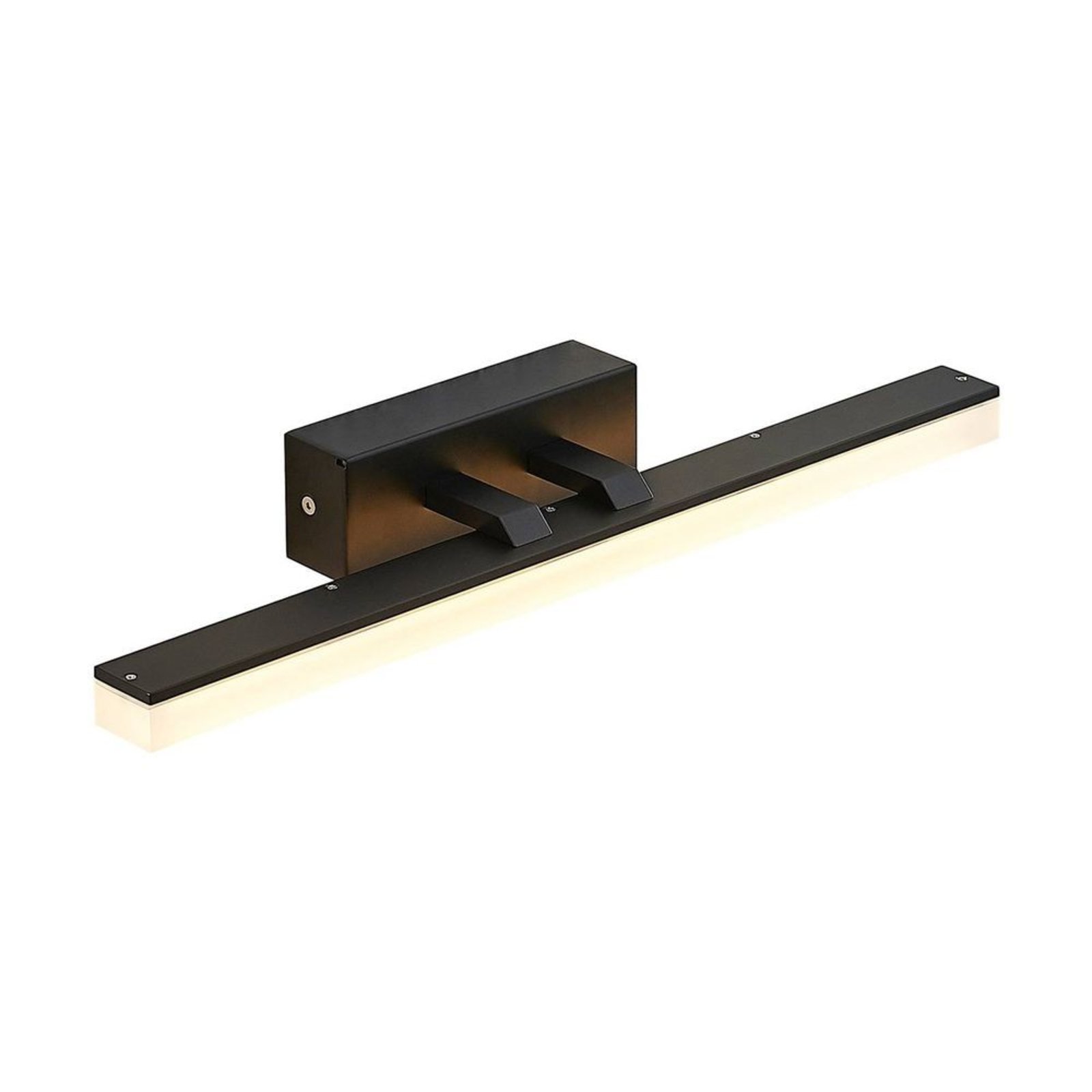 Lisana LEDWall Lamp IP44 L46 Black - Lucande