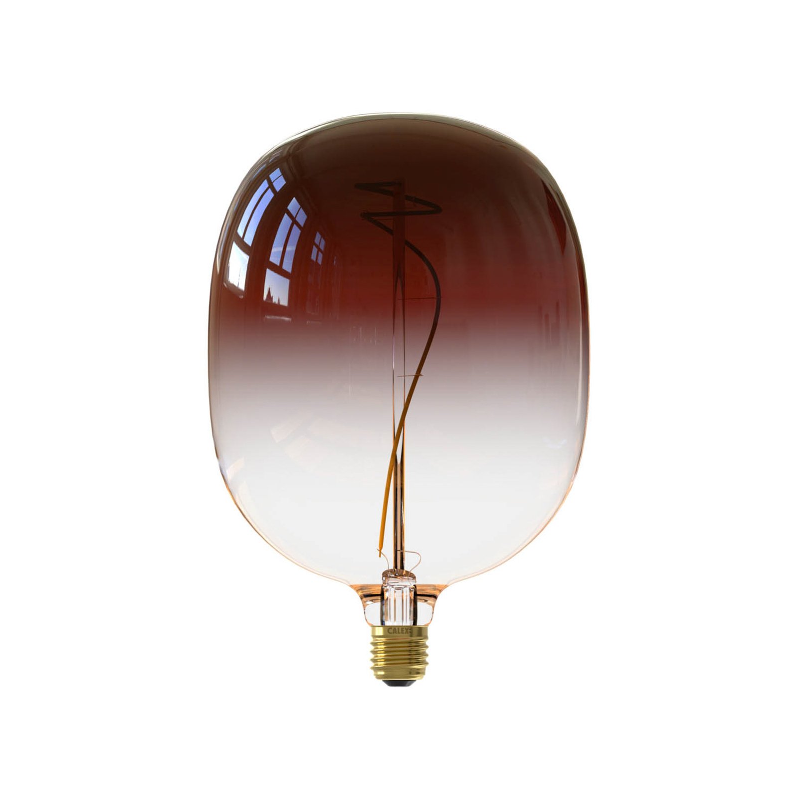 Calex Avesta globo LED E27 5W filamento dim marrón