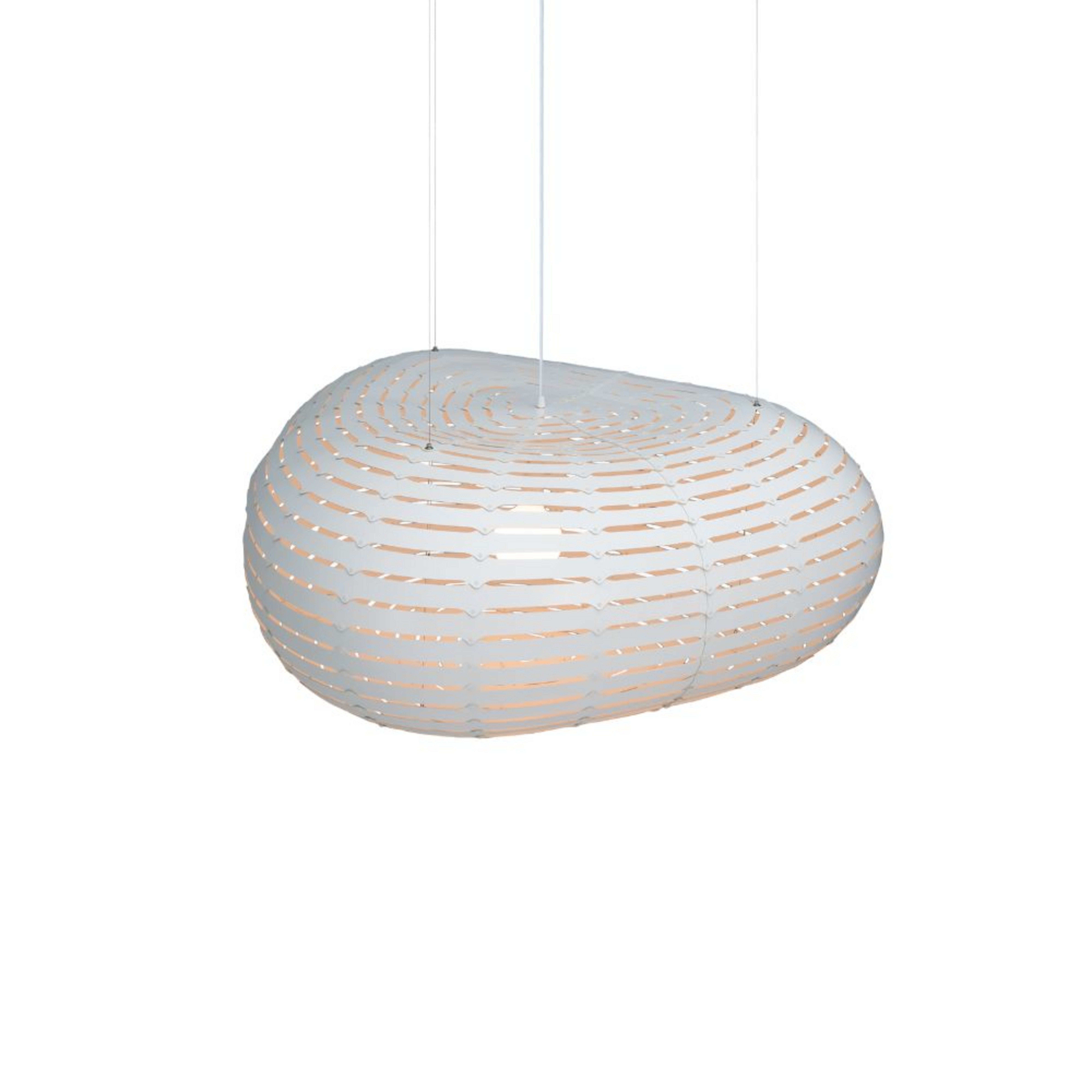 Cloud Pendelleuchte Small White/White - David Trubridge