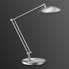 Lampka biurkowa LED Coira, matowy nikiel