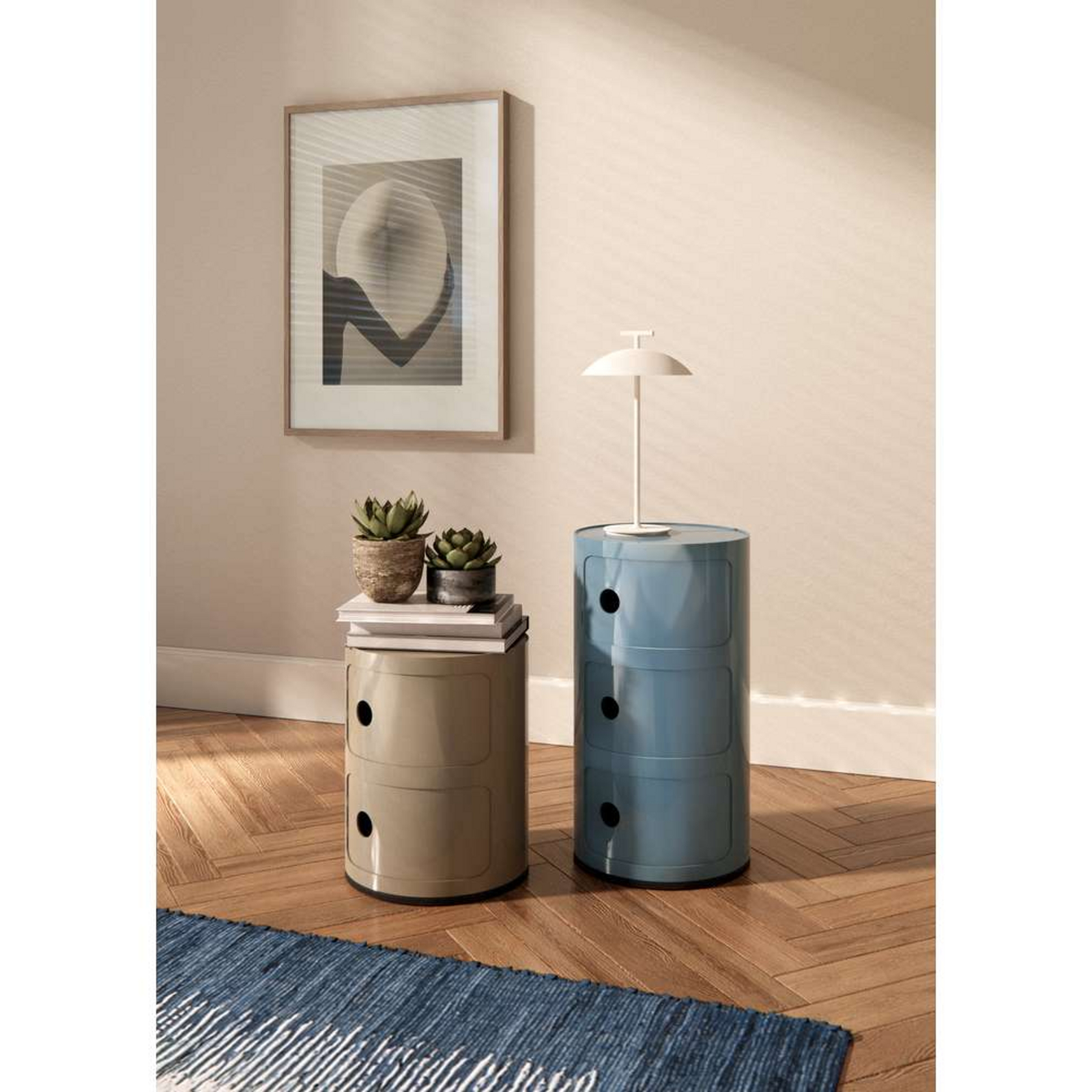 Componibili 2 Mesa de Apoio Dove Gray - Kartell