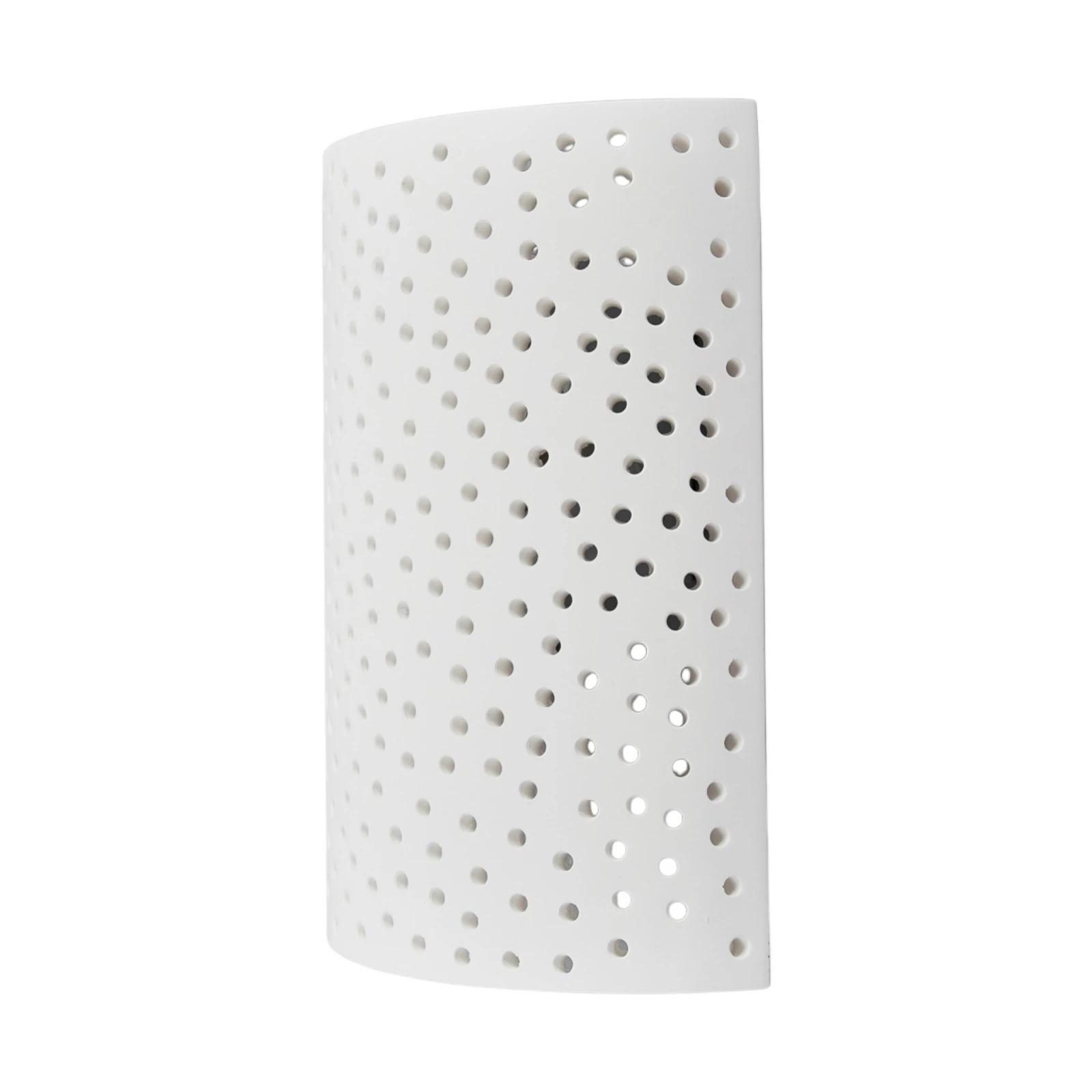 Lindby fali lámpa Jiru, magasság 23 cm, fehér, félköríves, vakolat