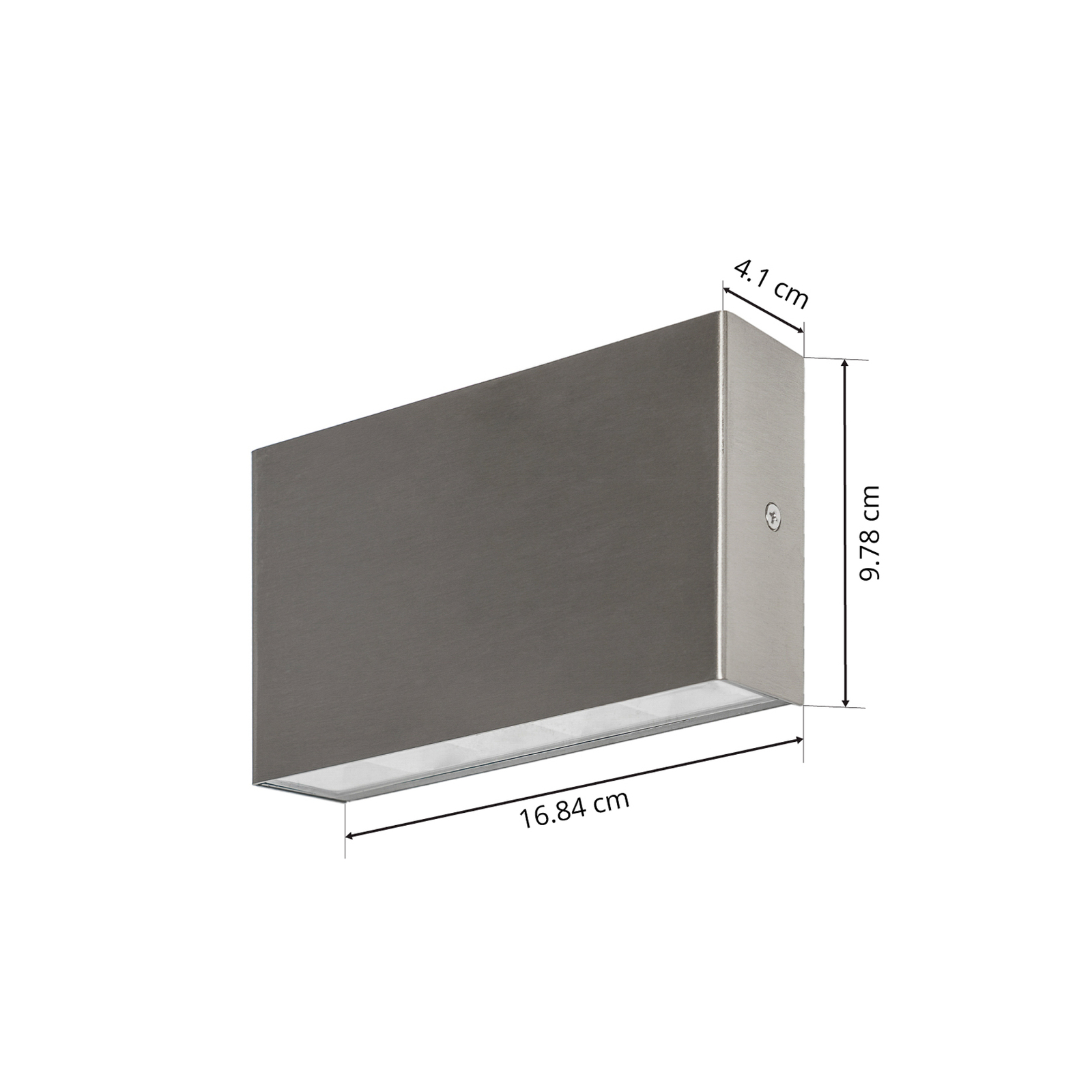 Arcchio Karline LED-Außenwandleuchte Edelstahl 8W