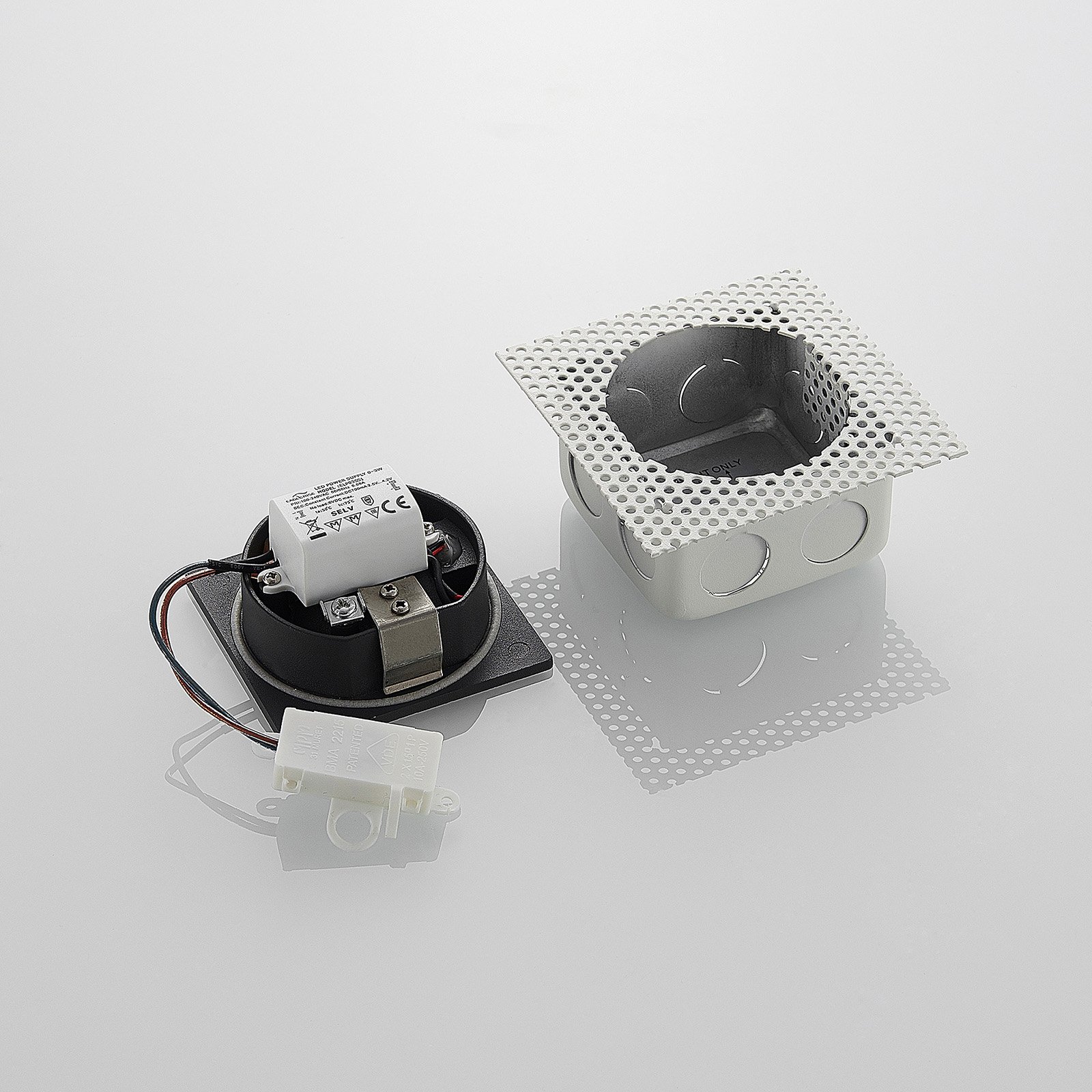 Pordis LED Utomhus Inbyggdsvägglampa Dark Grey - Lucande