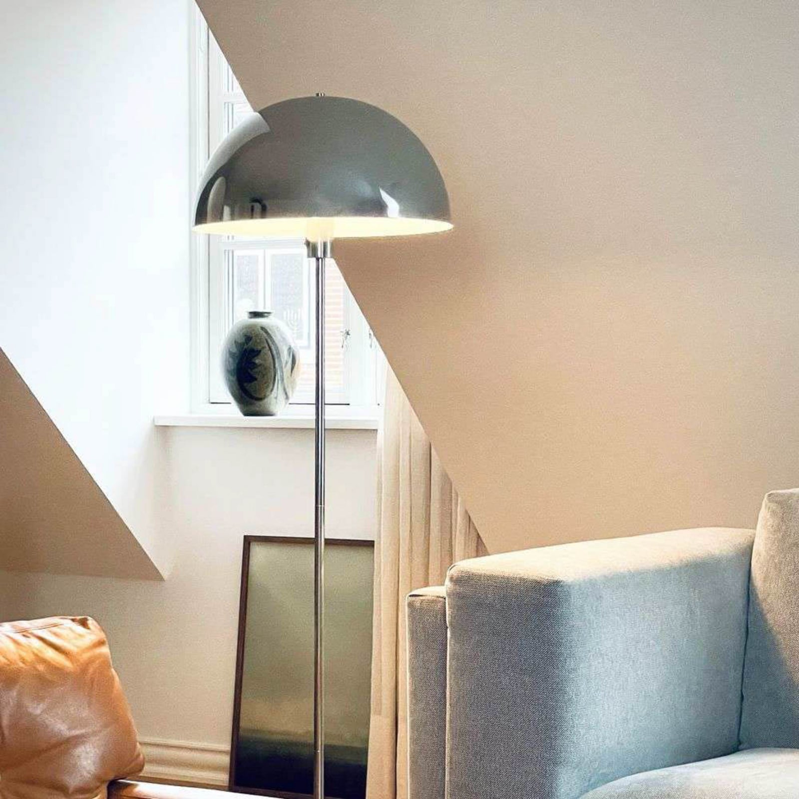 Dyberg Larsen Φωτιστικό δαπέδου Stockholm, ύψος 143 cm Μέταλλο/Μάρμαρο