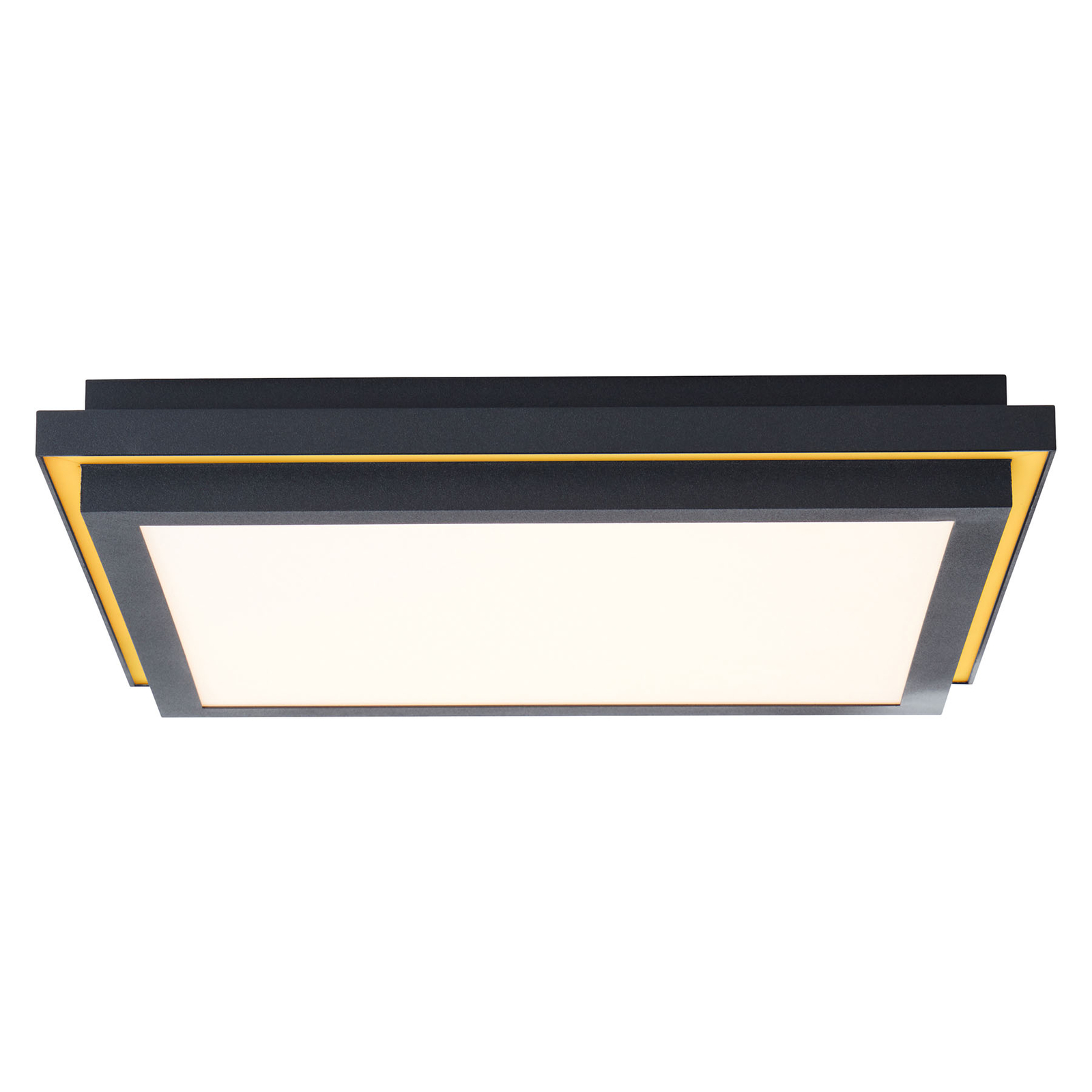 AEG Loren LED-panel CCT dimbar, svart, 40x40cm
