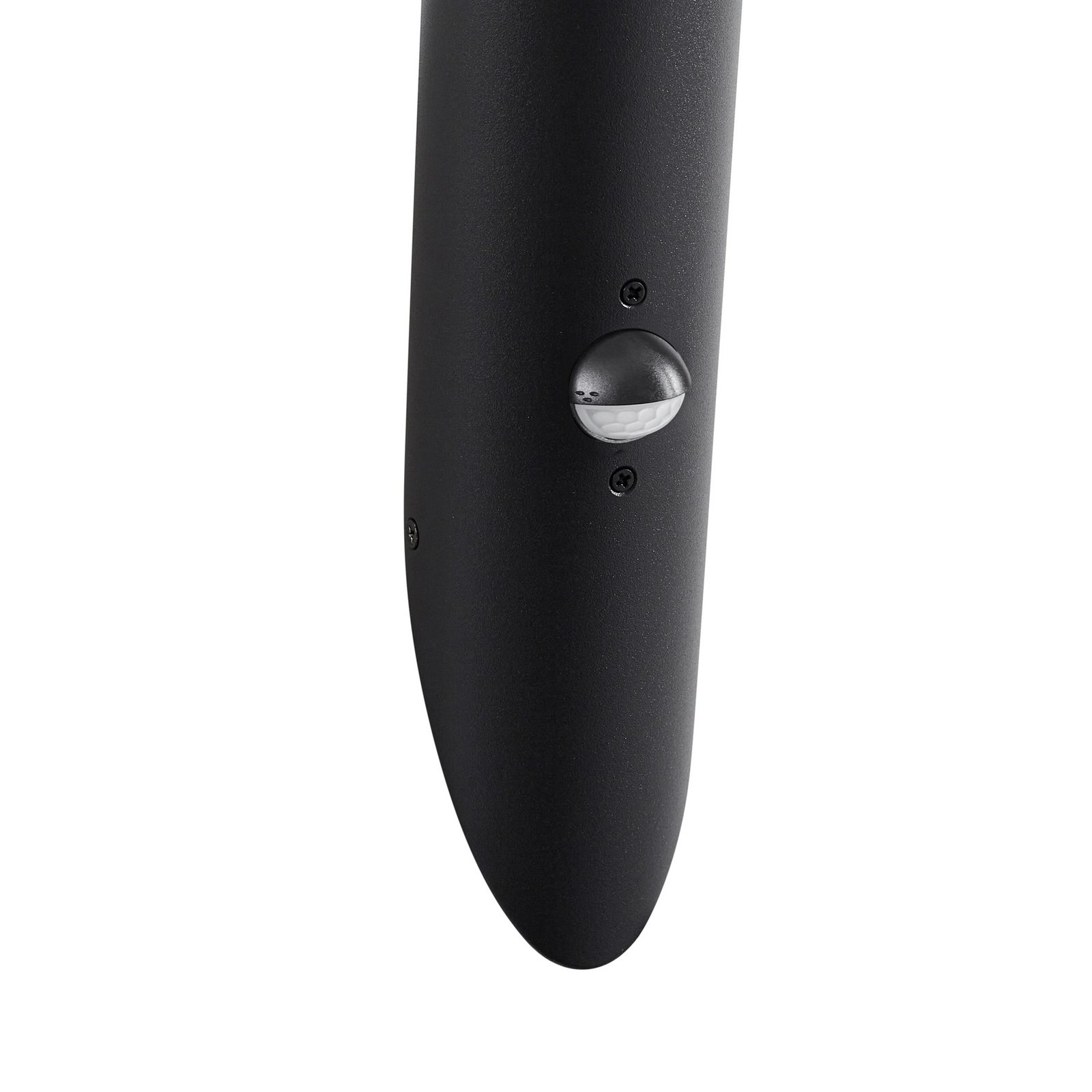 Lindby buitenwandlamp Gavros, zwart, aluminium, sensor