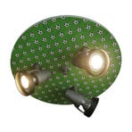 Footballs ceiling light, three-bulb