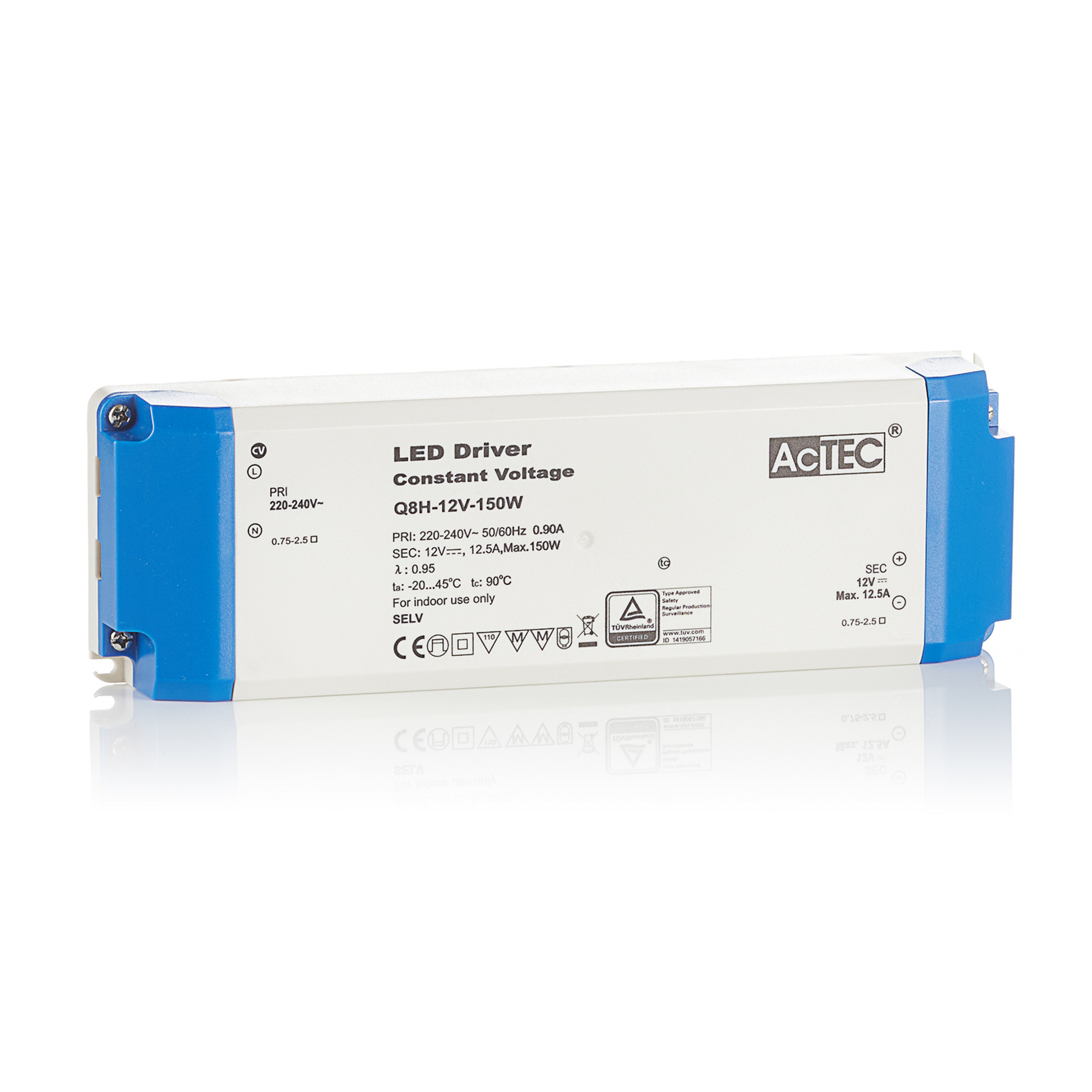AcTEC Q8H LED-driver CV 12 V, 150W