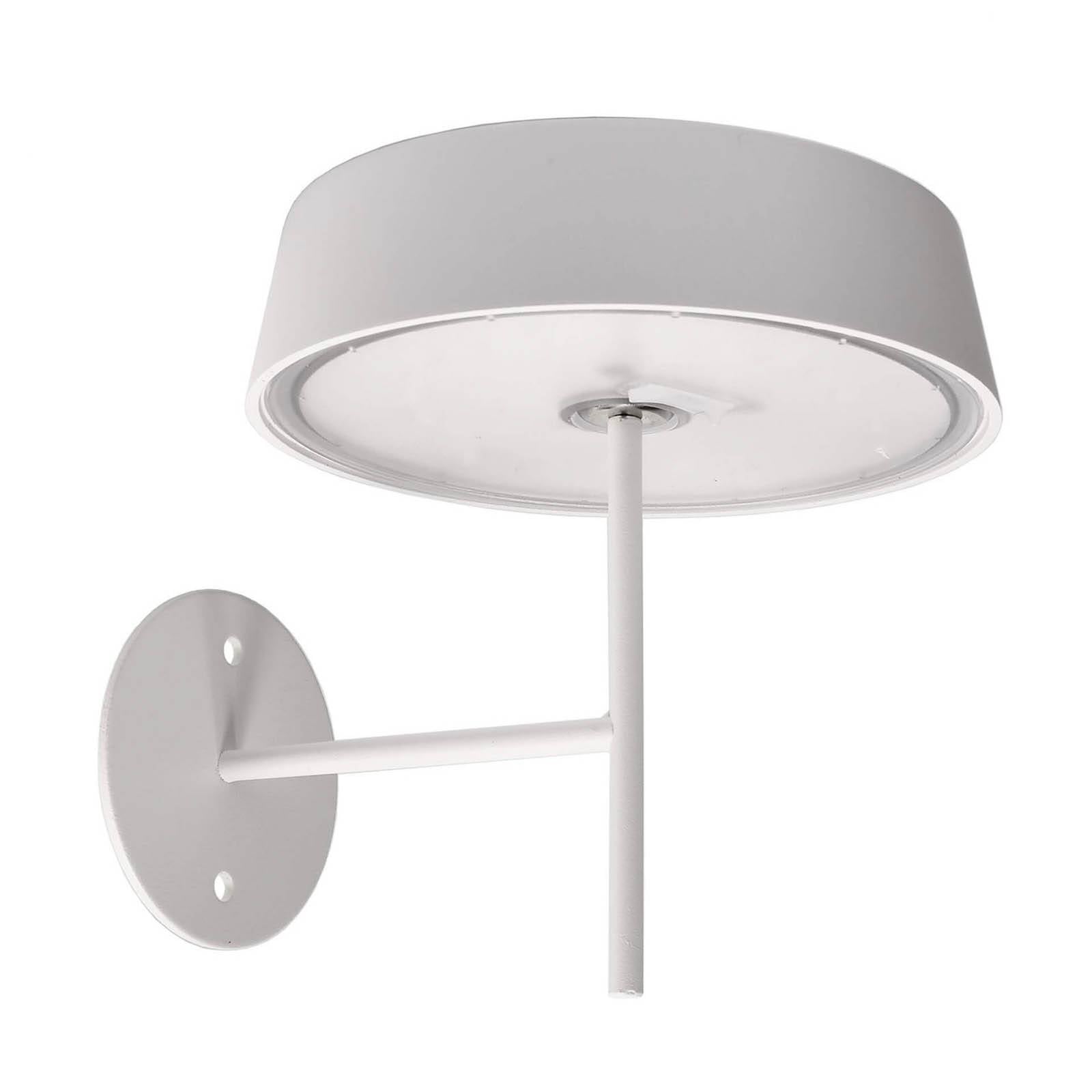 LED-Wandleuchte Miram mit Akku, dimmbar, weiß