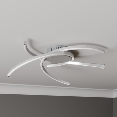 Lindby Katris LED-taklampe, 58 cm, aluminium