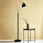 Alexander floor lamp in a graceful shape, black