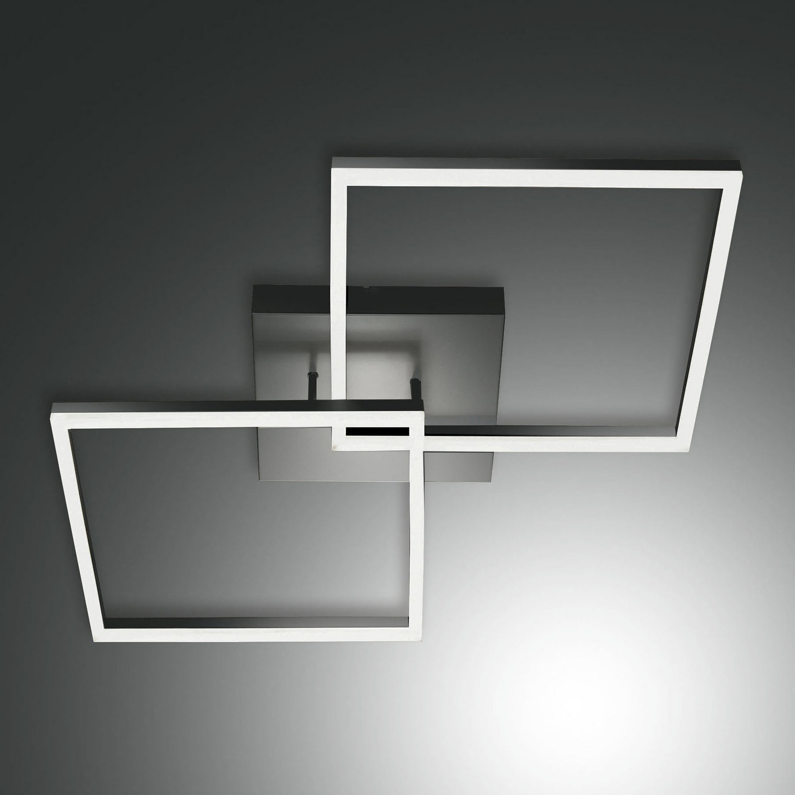 Plafonieră LED Bard 65x65 cm 2 becuri antracit