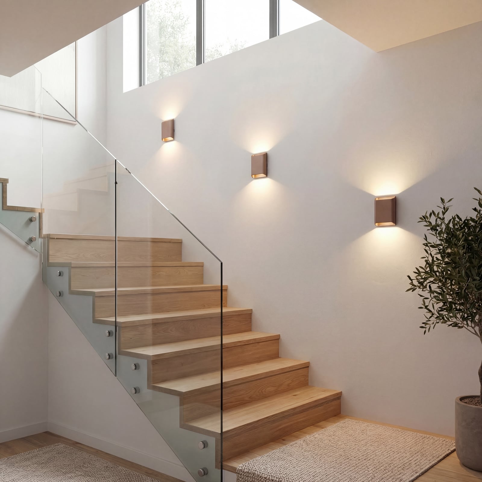 Shell LED-væglampe, mørkebrun, højde 20 cm, op/ned – Antidark Shell LED-væglampe, mørkebrun, højde 20 cm, op/ned – Antidark