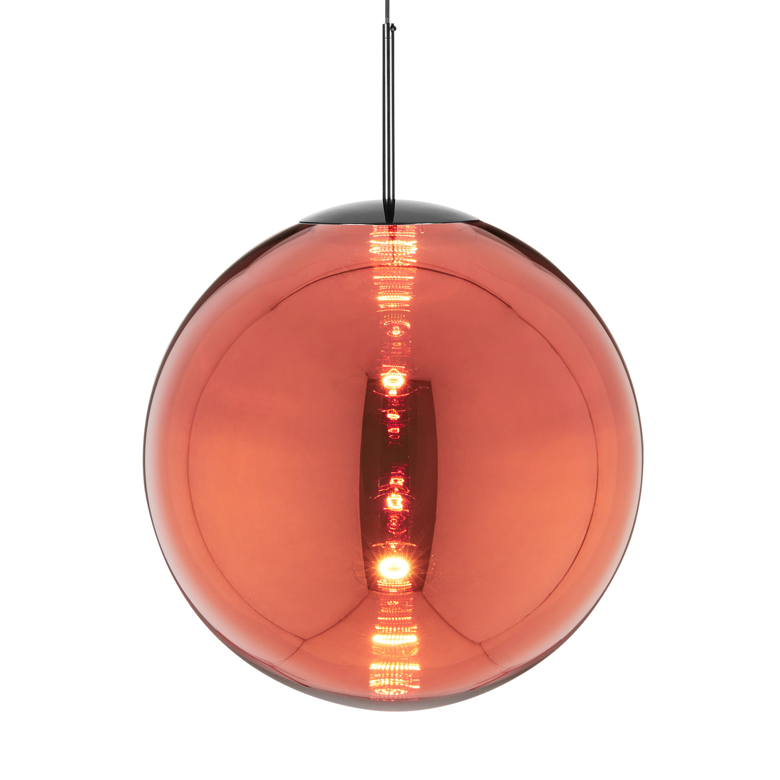 Candeeiro suspenso LED Tom Dixon Globe, cobre