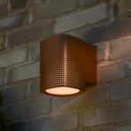 Venkovní nástěnné svítidlo Sidara Seaside, hnědé, IP54, E27